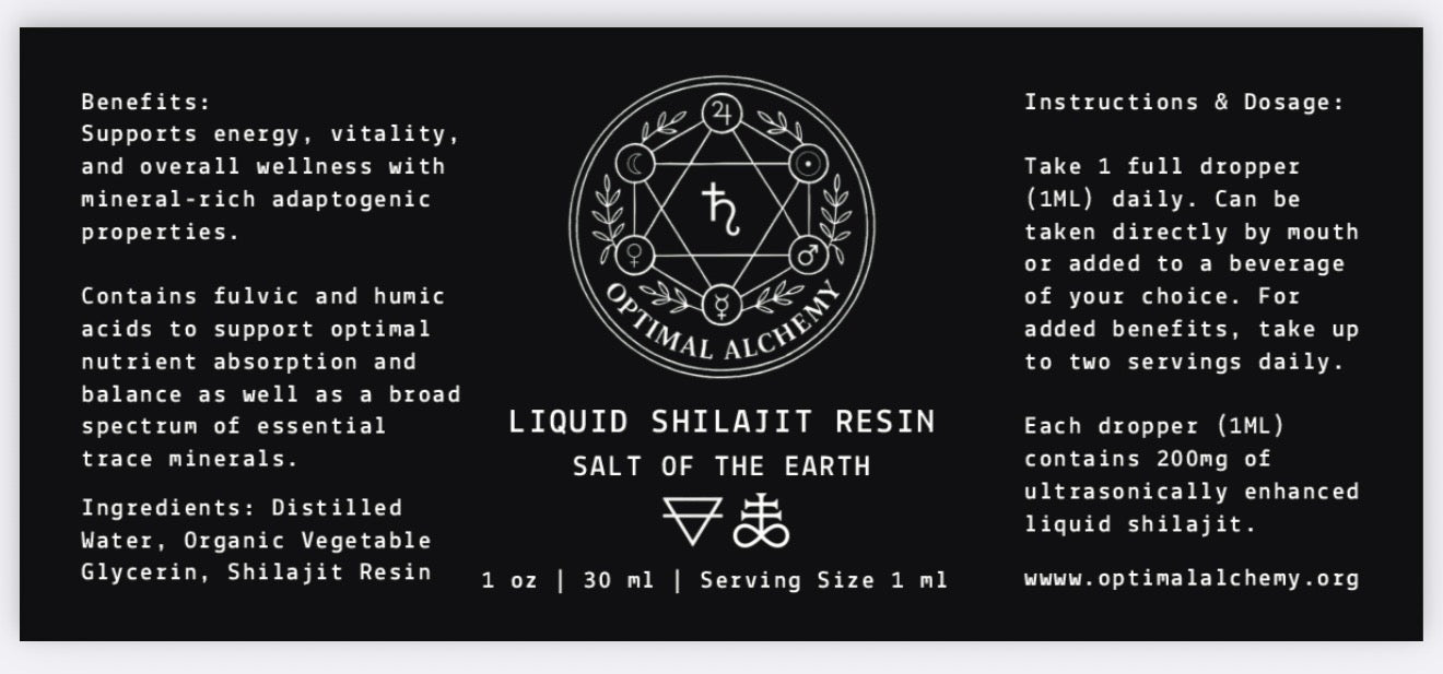 Ultrasonic Liquid Shilajit Resin