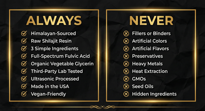 Ultrasonic Liquid Shilajit Drops — 1 oz (30 mL)