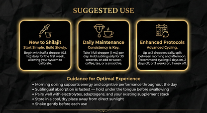 Ultrasonic Liquid Shilajit Drops — 1 oz (30 mL)